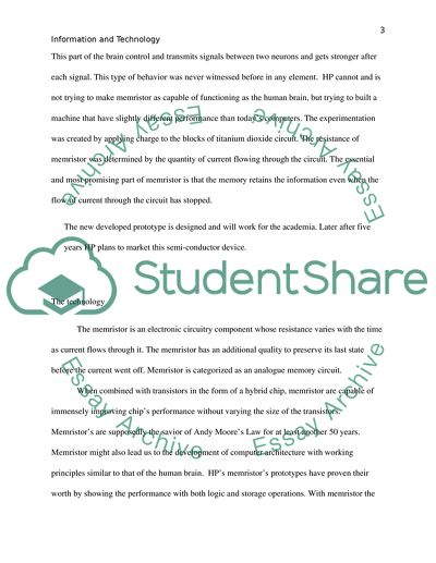 A New Development in Information Technology