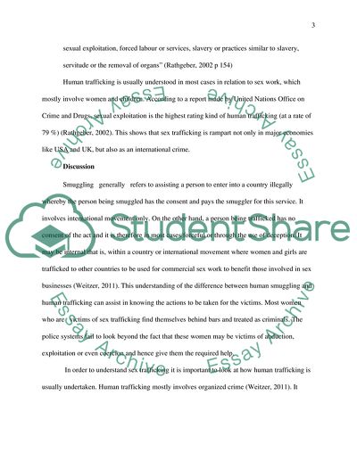 Sex Trafficking of Women and Children in Europe