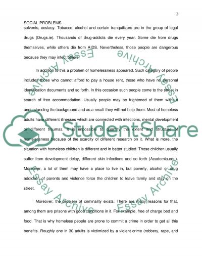 Homeless essay summary