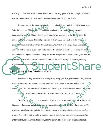 Death Penalty for Drug Offences in Saudi Arabia