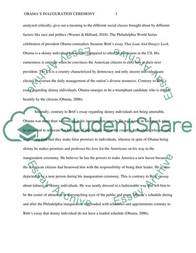 Obamas Inauguration Ceremony