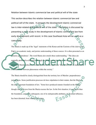 Portfolio in Islamic Commercial Law