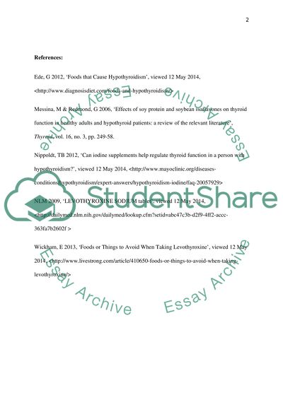 Dietary(Nutritional) recommendations for Hypothyroidism (Underactive Thyroid Gland)