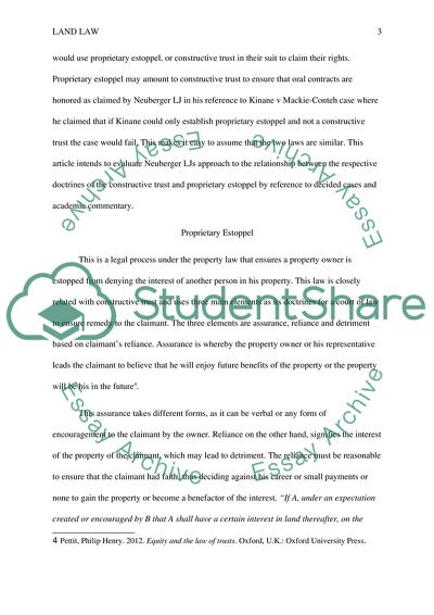 Introduction to a Land Law