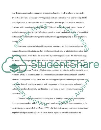 The Four Building Blocks of Competitive Advantage