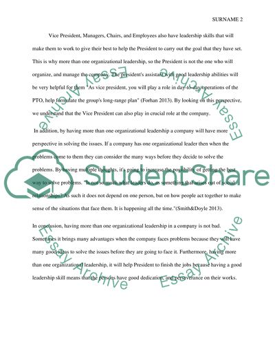 DR 5: The group can have more than one organizational leadership