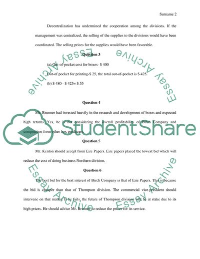 Birch Paper Company CASE