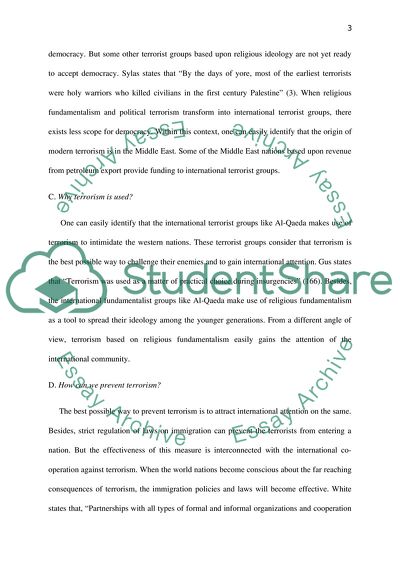 Violence and Bloodshed: the Gap Between Terrorism and War