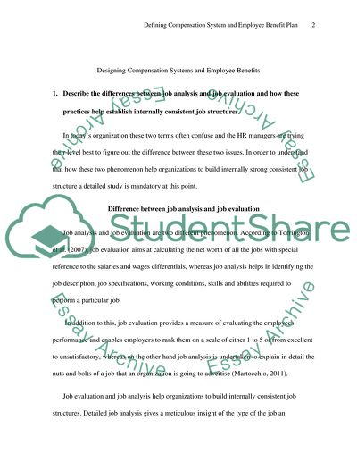 Designing Compensation Systems and Employee Benefits