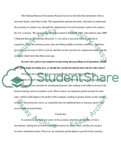 The recession has lifted worldwide