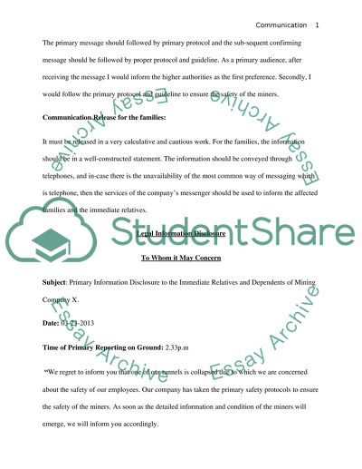 Knowing Your Audience Paper and Communication Release