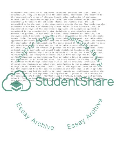 Management and Classification of Employees