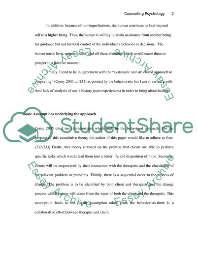 Key Concepts of Counseling Psychology