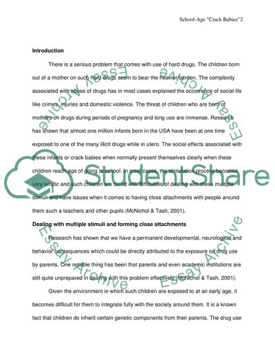 School-Age Crack Babies