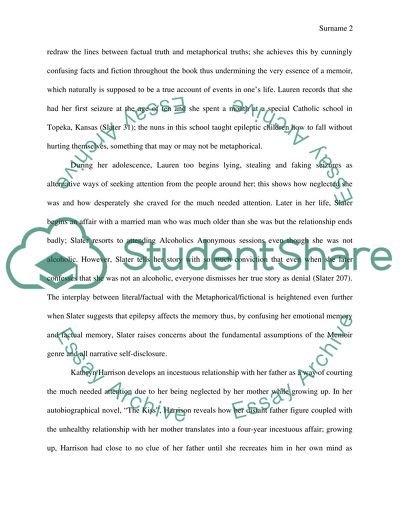 Lauren Slaters Metaphorical Memoir Lying