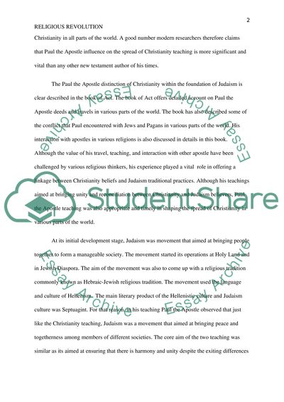 Religious Revolution