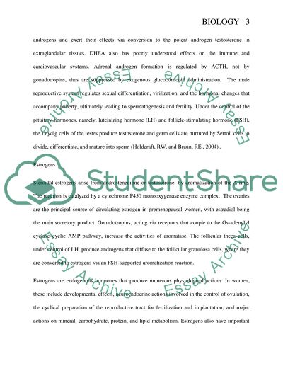 Biology of Androgens and Estrogens