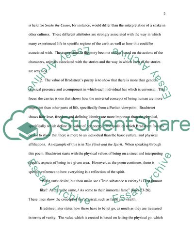 The American Tradition in Literature