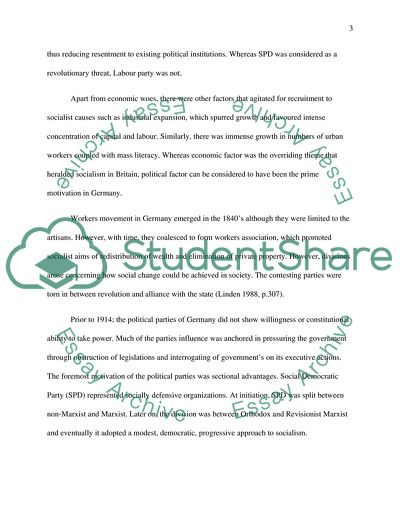 Labour Movements in Germany