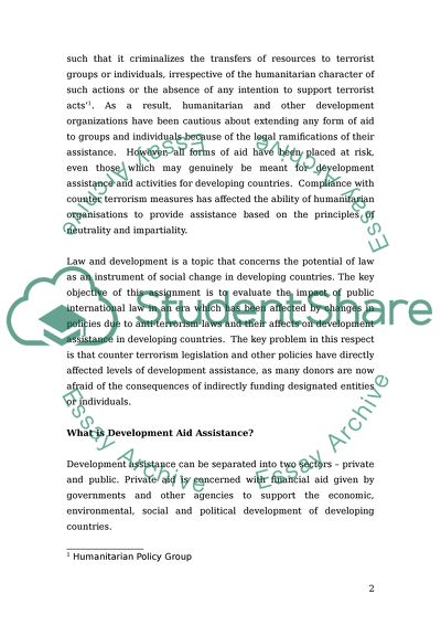 International Law and Development