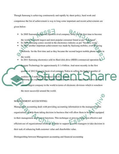 The Growth of Samsung Company