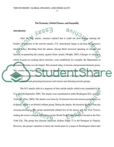 The Economy, Global Finance, and Inequality