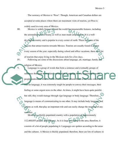 Language, Art, Marriage, Family, and Religion of Mexico