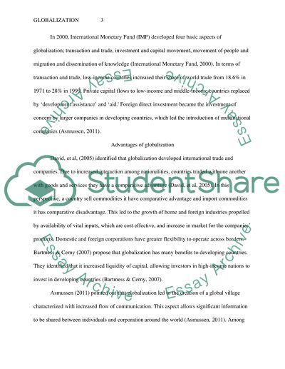 Advantages and Disadvantages of Globalization