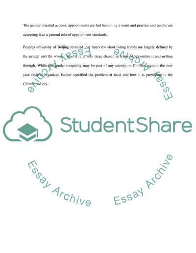 Gender Issues in Universities