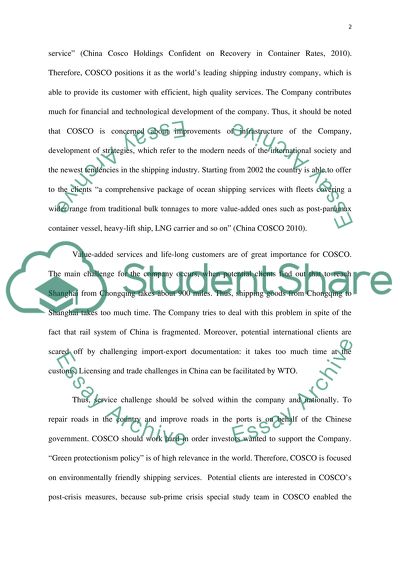 Why There Are Numerous Challenges Experienced by the COSCO Company