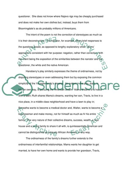 Hansberrys A Raisin in the Sun