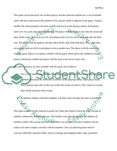 Mathematics.Games for drill and practice