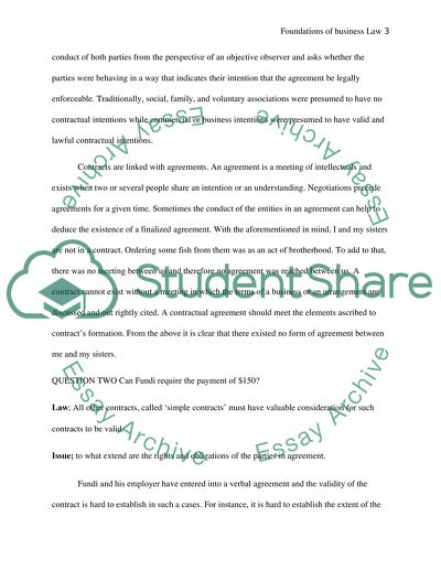 Foundations of Business Law