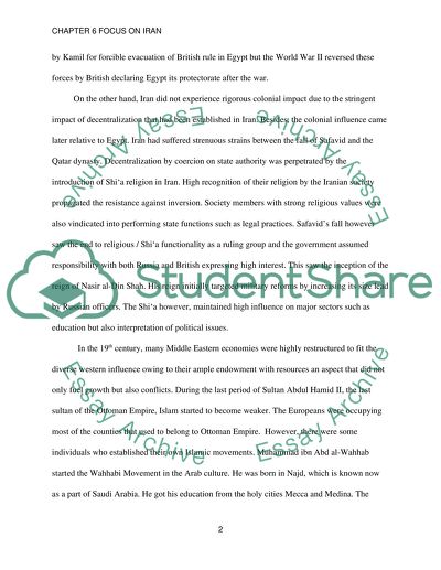 Egypt and Iran in the Late 19th Century