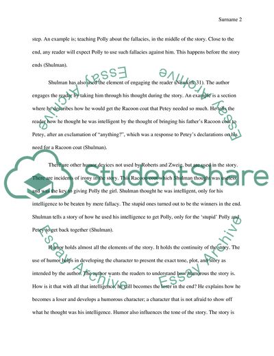 Humor Analysis of Love is a Fallacy by Max Shulman