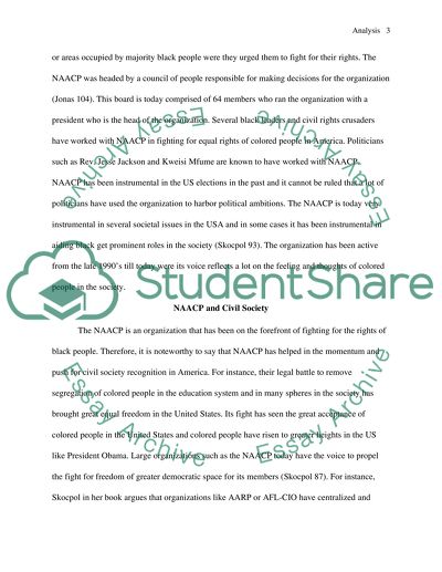 The National Association for the Advancement of Colored People (NAACP)