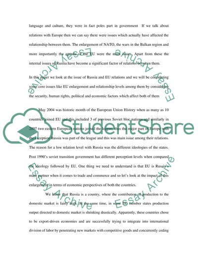 East European and Russian Foreign Policy