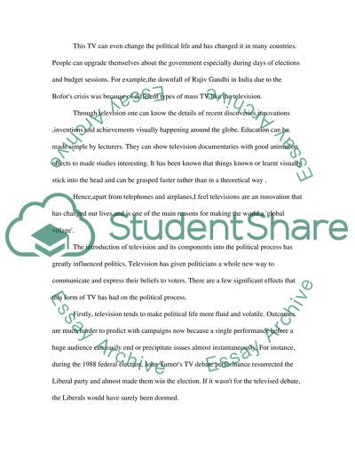 The Impact of Television on the 2008 Canadian Elections