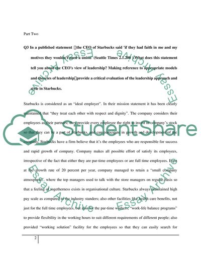 Starbucks as an Ideal Employer