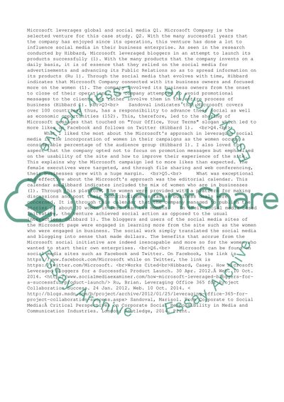 Microsoft Leverages Global and Social Media