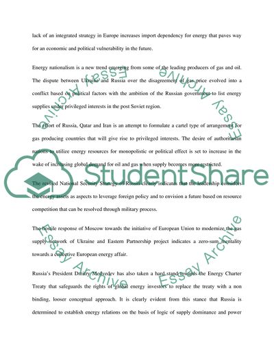 From Russia to Kazakhstan: the New Energy Nationalism