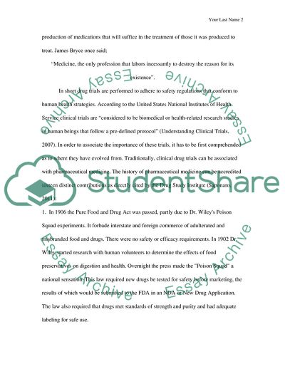 Clinical Trial Drugs Regulations and Manufacture