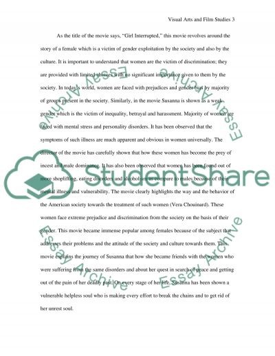 Personal Strengths And Weaknesses Essay Analysis Of Ideology In A Chosen Film Girl Interrupted Essay Girl Interrupted Essay Example Text Preview Rachel Scott Essay also Gang Violence Essay Girl Interrupted Essay Girl Interrupted Essay Obama Essay Barack Ohio State University Application Essay