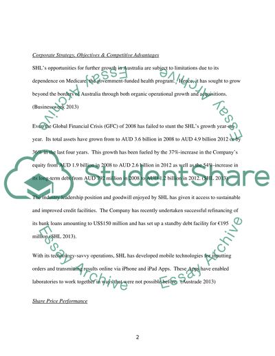 Finance and Accounting: Sonic Health Care Limited