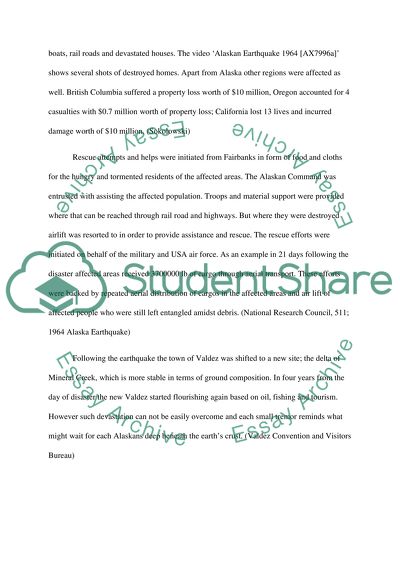 Earthquake At Valdez: Alaska 1964