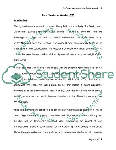 Are Preventive Measures a Better Method