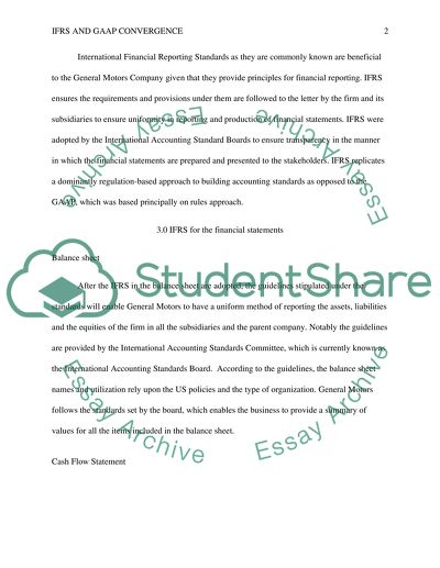 IFRS and GAAP Convergence