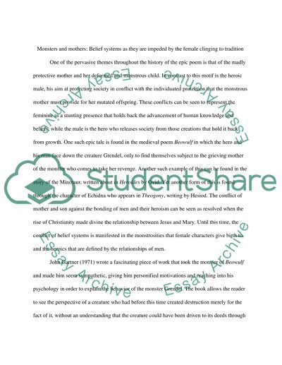 Monsters and Mothers, Comparison and Contrast Medieval Characteristic