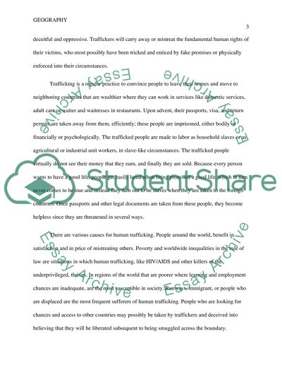 Human Trafficking Case Study