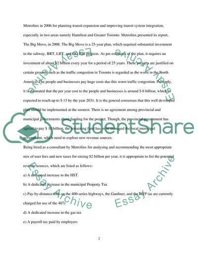 Macro and Micro Economics: Transit Finance Project